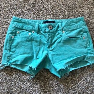 American Eagle corduroy turquoise shorts